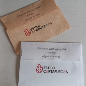 Sobres de bonos regalo de Estilo Cortafuegos
